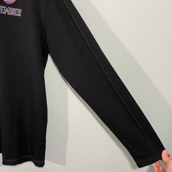 MLB New York Mets Black Member Only Quarter Zip Pullover Top Size L - Picture 8 of 10